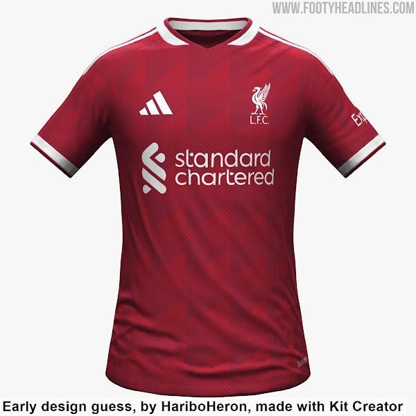 开云体育官网-利物浦26-27赛季主场球衣谍照：采用深红色调+白色细节装饰